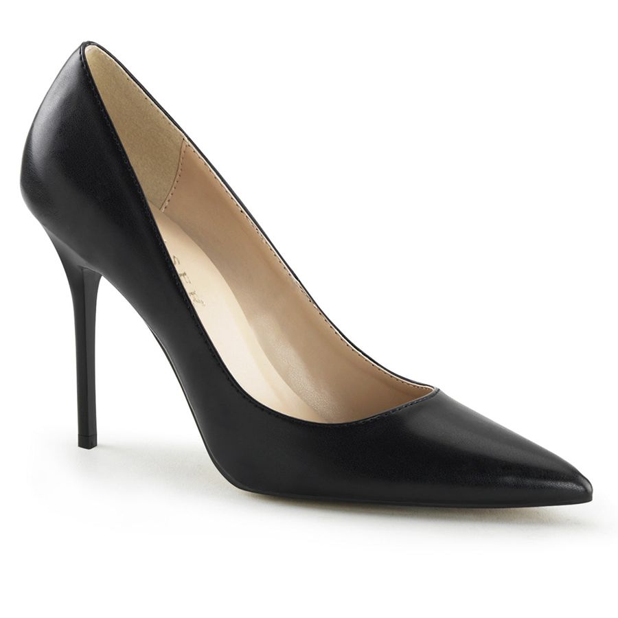 Women\'s Pleaser Classique-20 Pumps Black | 105OUIQPD