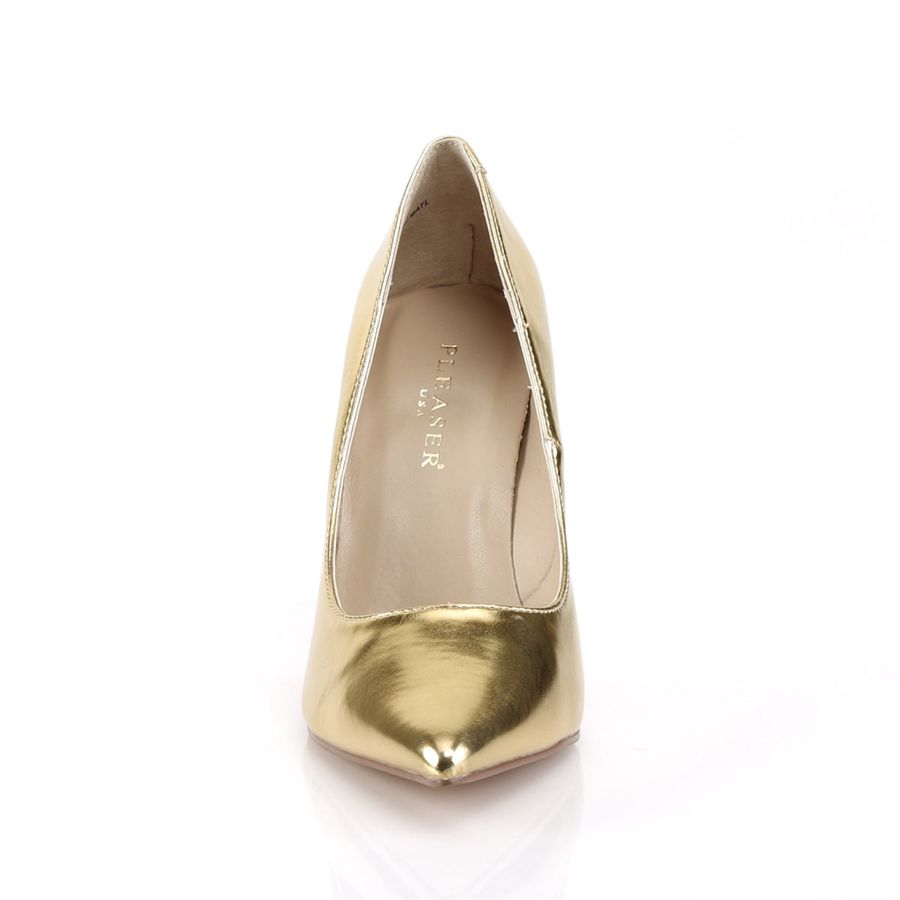 Women's Pleaser Classique-20 Pumps Gold | 891JNFUIV