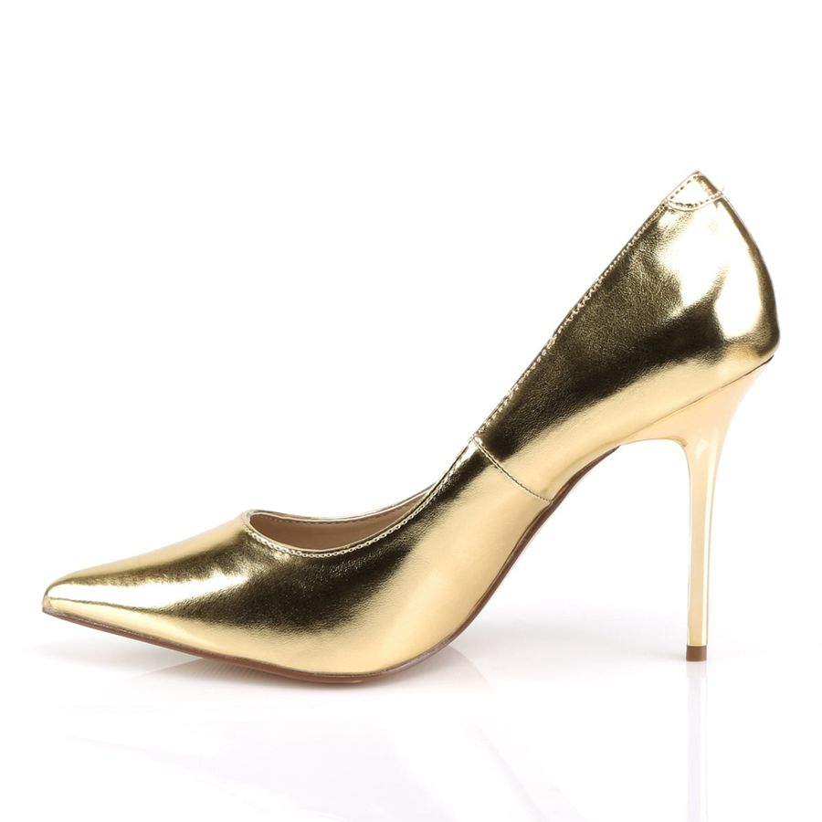 Women's Pleaser Classique-20 Pumps Gold | 891JNFUIV