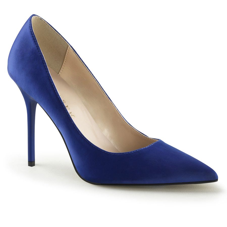 Women\'s Pleaser Classique-20 Pumps Navy | 617VROUZQ