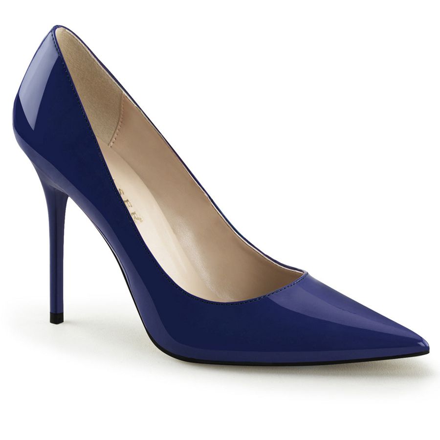 Women\'s Pleaser Classique-20 Pumps Navy | 704FSXECP