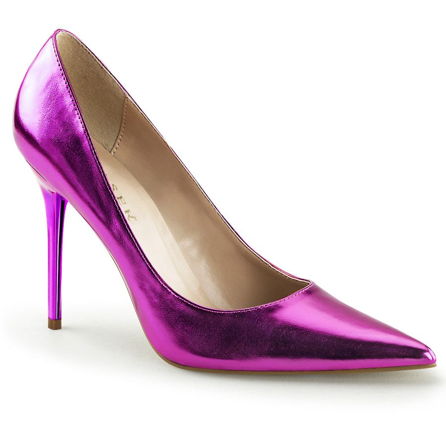 Women\'s Pleaser Classique-20 Pumps Purple | 051WKYVRP