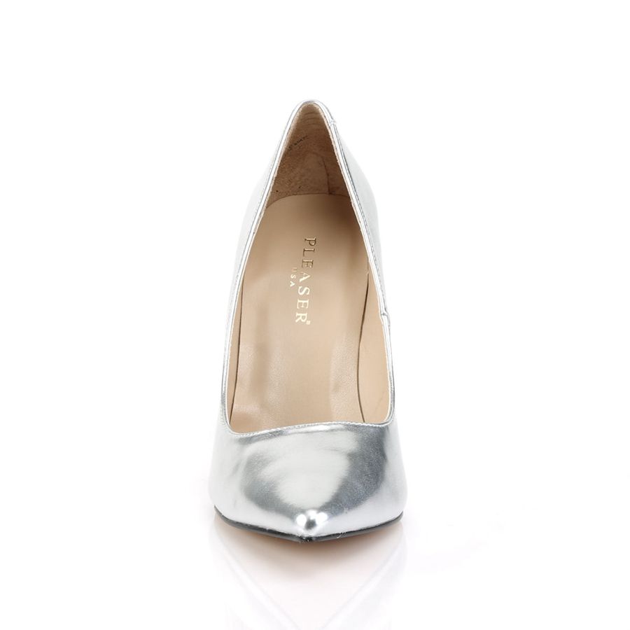 Women's Pleaser Classique-20 Pumps Silver | 652PYMVXZ