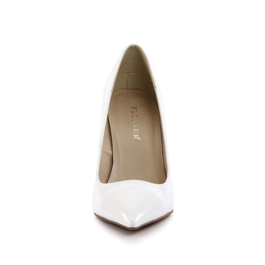 Women's Pleaser Classique-20 Pumps White | 783FRUYHN