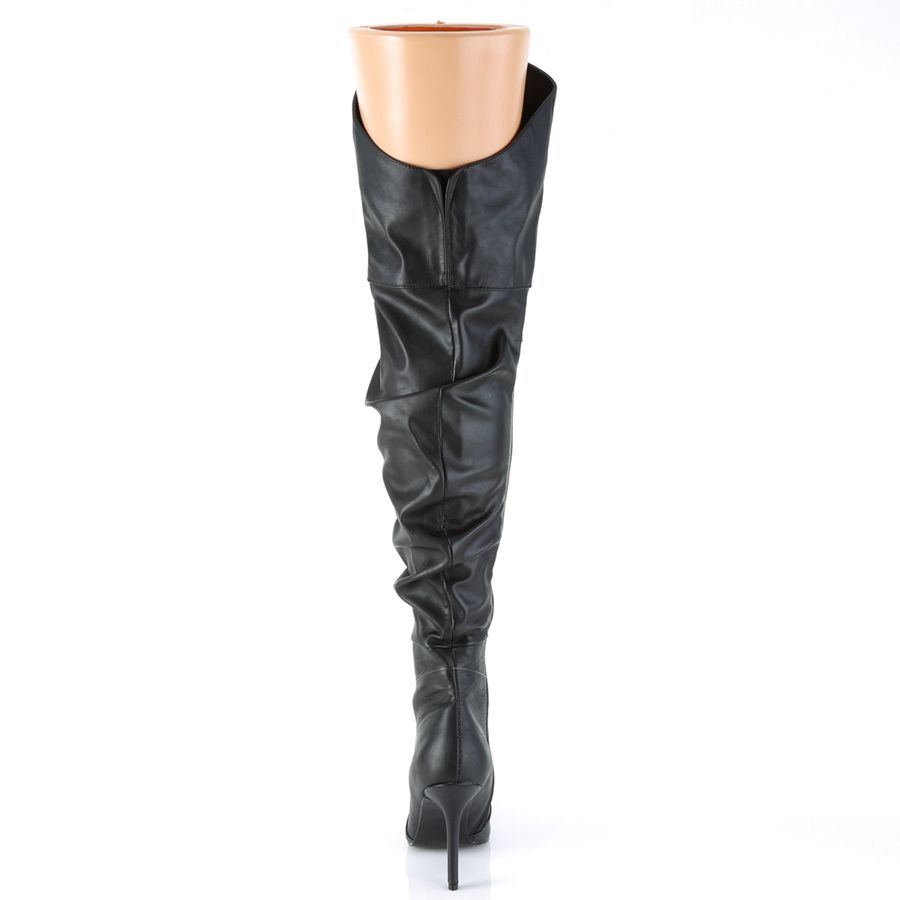 Women's Pleaser Classique-3011 Thigh High Boots Black | 918QSGYKR