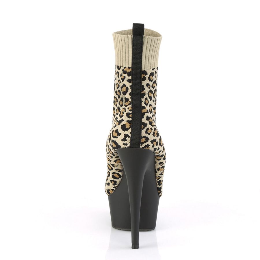 Women's Pleaser Delight-1002LP Ankle Boots Leopard | 245TDZAPJ