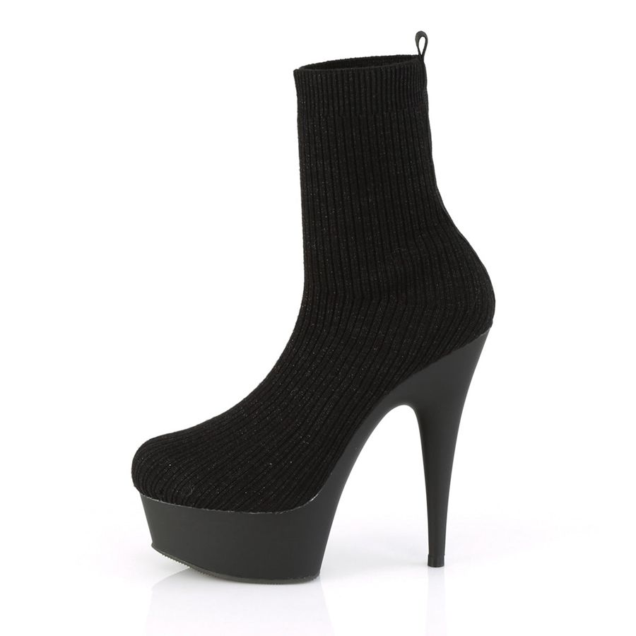 Women's Pleaser Delight-1002-2 Ankle Boots Black | 045AVQKLG