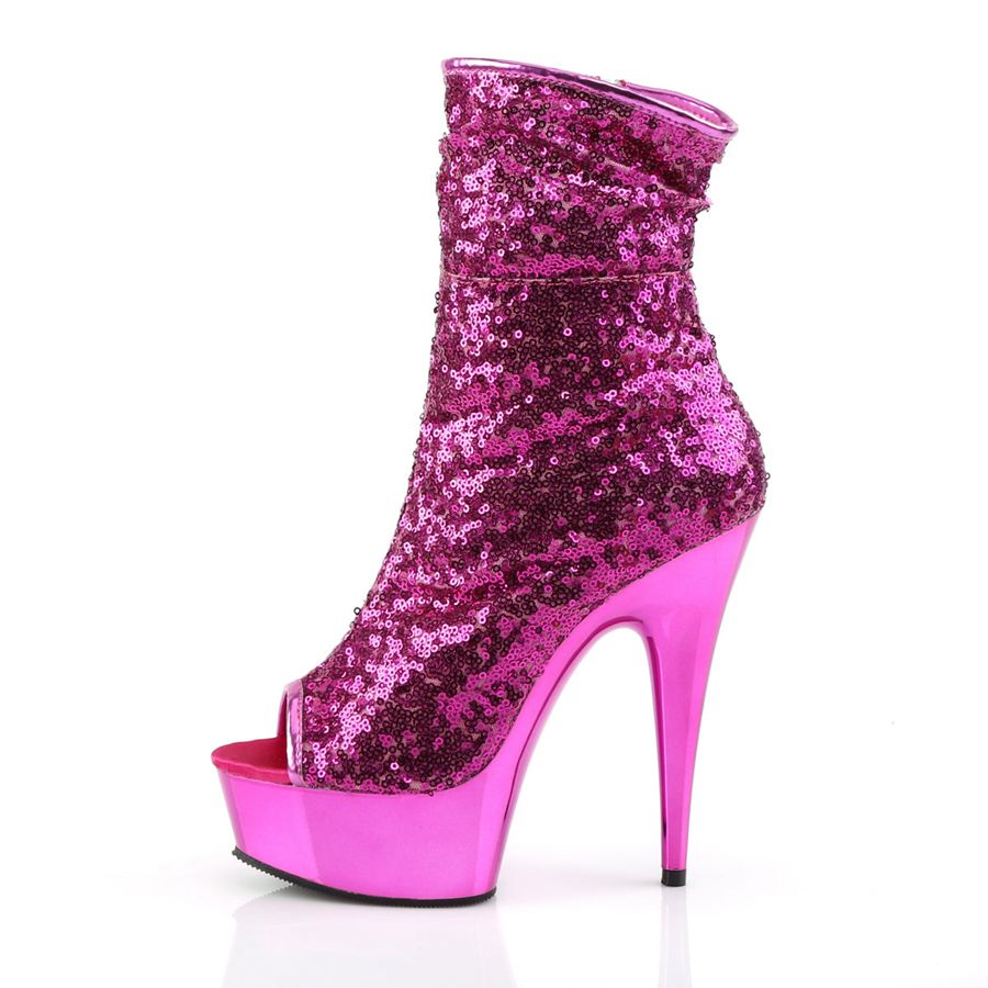 Women's Pleaser Delight-1008SQ Ankle Boots Purple | 716FDMKGT