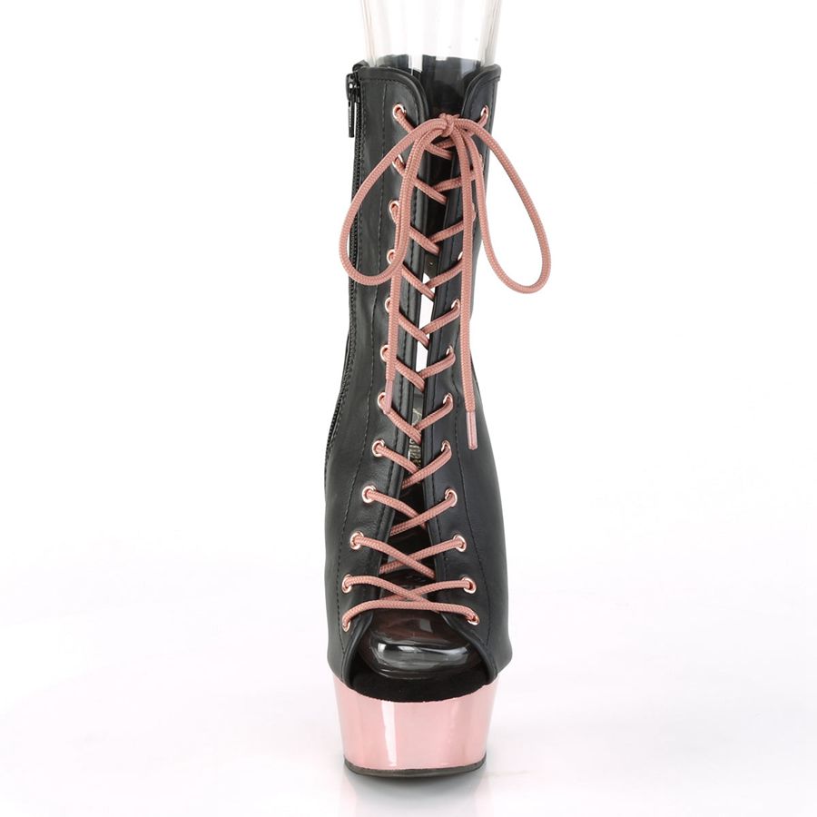 Women's Pleaser Delight-1016 Ankle Boots Rose Gold | 324KBPHJF