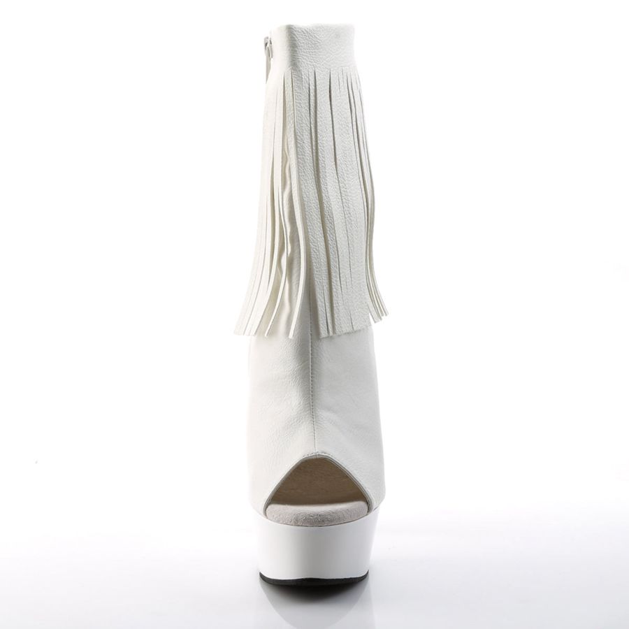 Women's Pleaser Delight-1019 Ankle Boots White | 203QSWXKV