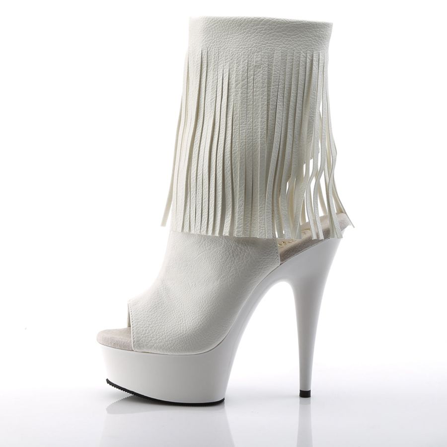 Women's Pleaser Delight-1019 Ankle Boots White | 203QSWXKV