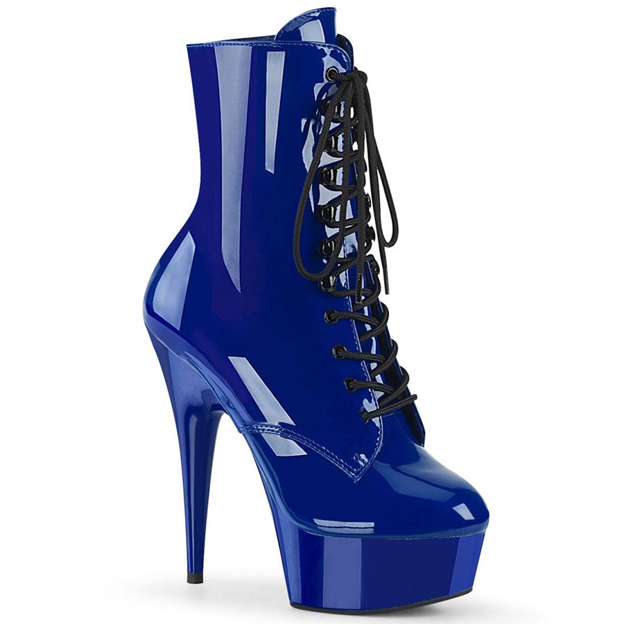 Women\'s Pleaser Delight-1020 Ankle Boots Blue | 749DYOBWN