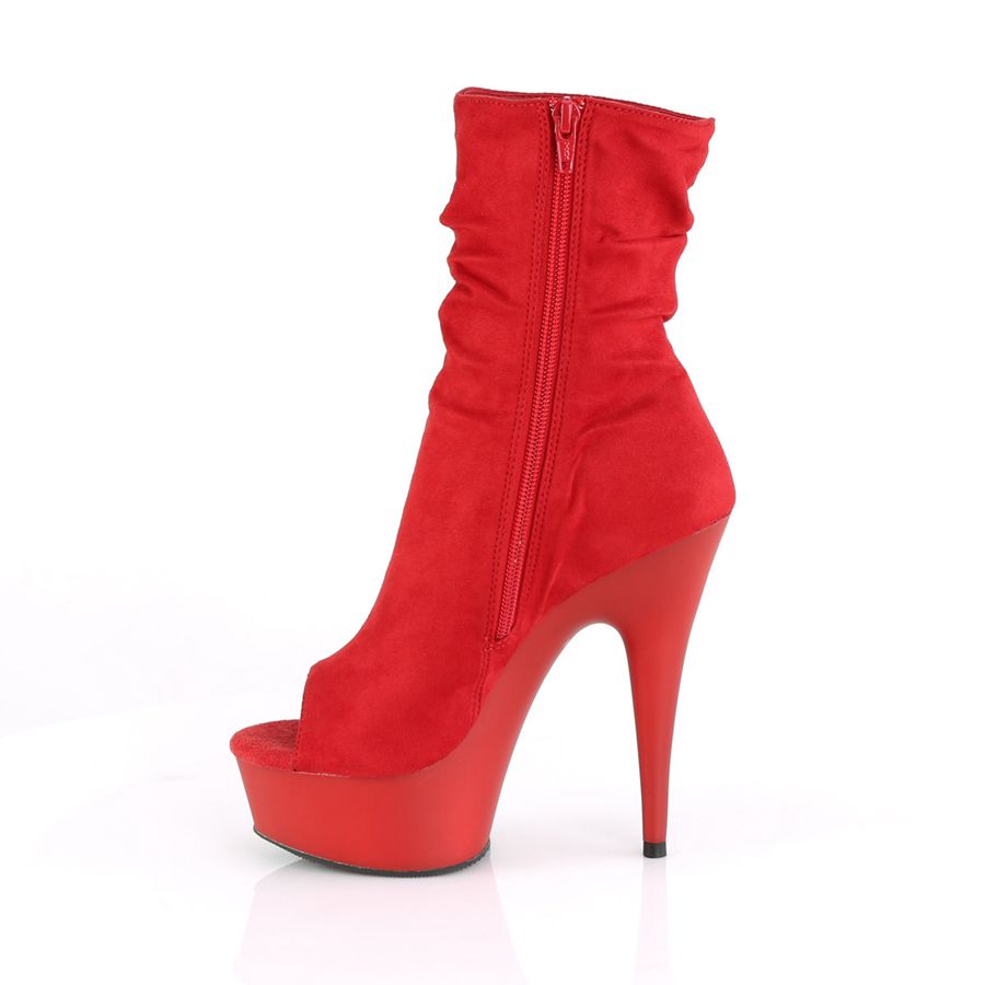 Women's Pleaser Delight-1031 Ankle Boots Red | 136JFBLIK