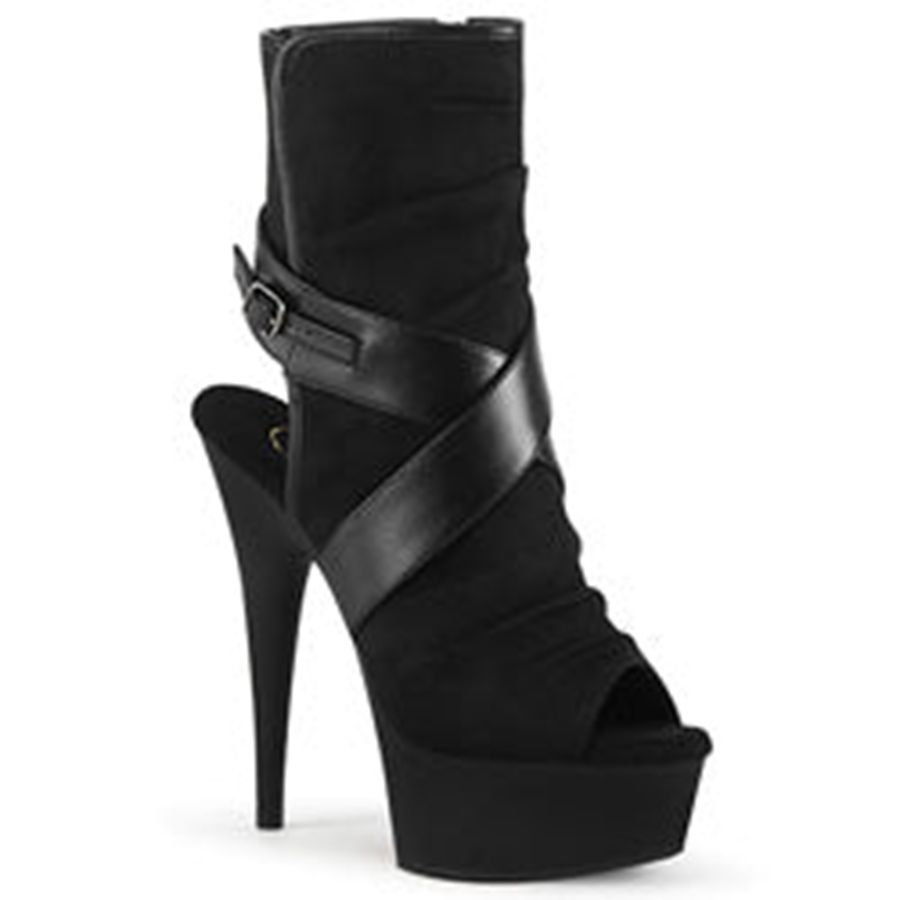 Women's Pleaser Delight-1034 Ankle Boots Black | 524XCAVTM