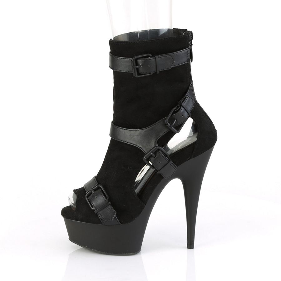 Women's Pleaser Delight-1037 Ankle Boots Black | 652URZDAH