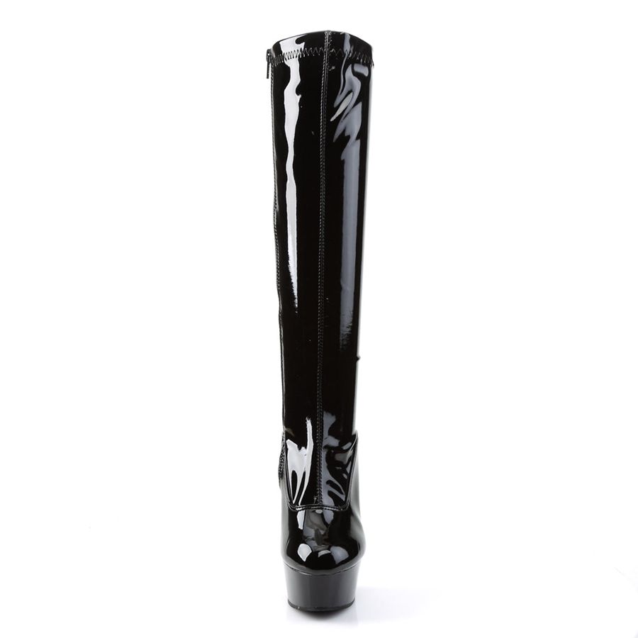 Women's Pleaser Delight-2000 Knee High Boots Black | 379QRVSGM