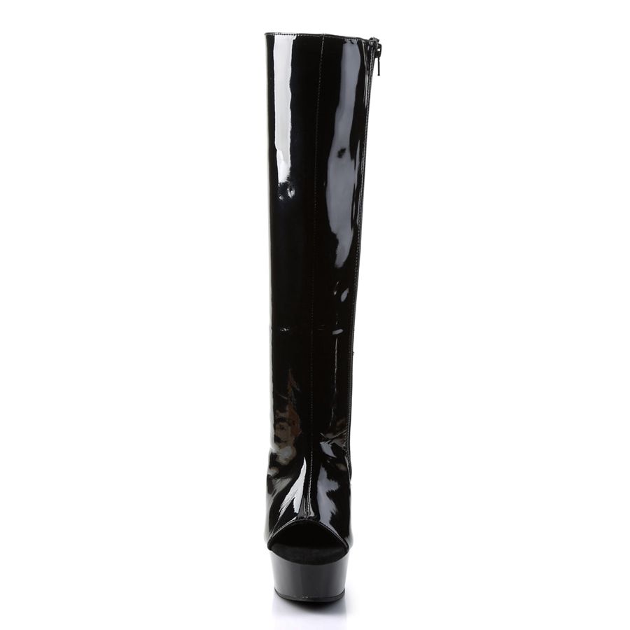 Women's Pleaser Delight-2018 Knee High Boots Black | 816HGMATU