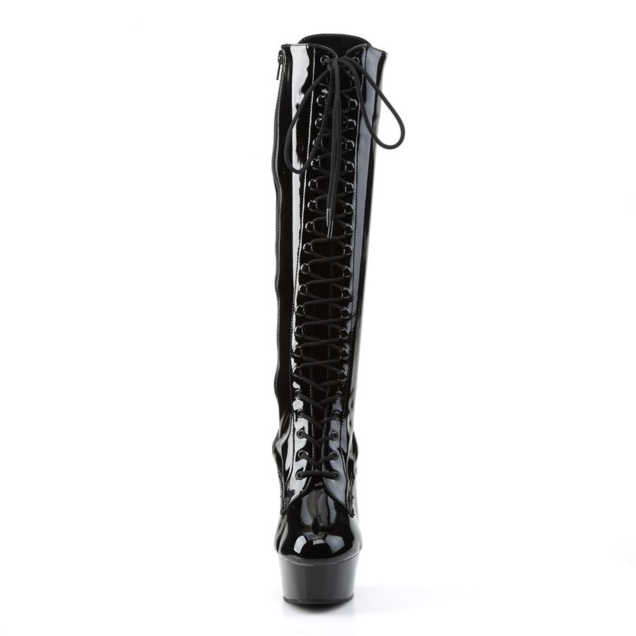 Women's Pleaser Delight-2023 Knee High Boots Black | 538PWKYAU