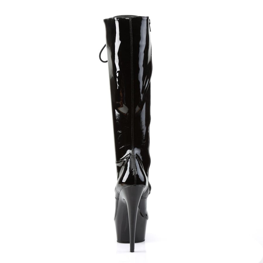 Women's Pleaser Delight-2023 Knee High Boots Black | 538PWKYAU