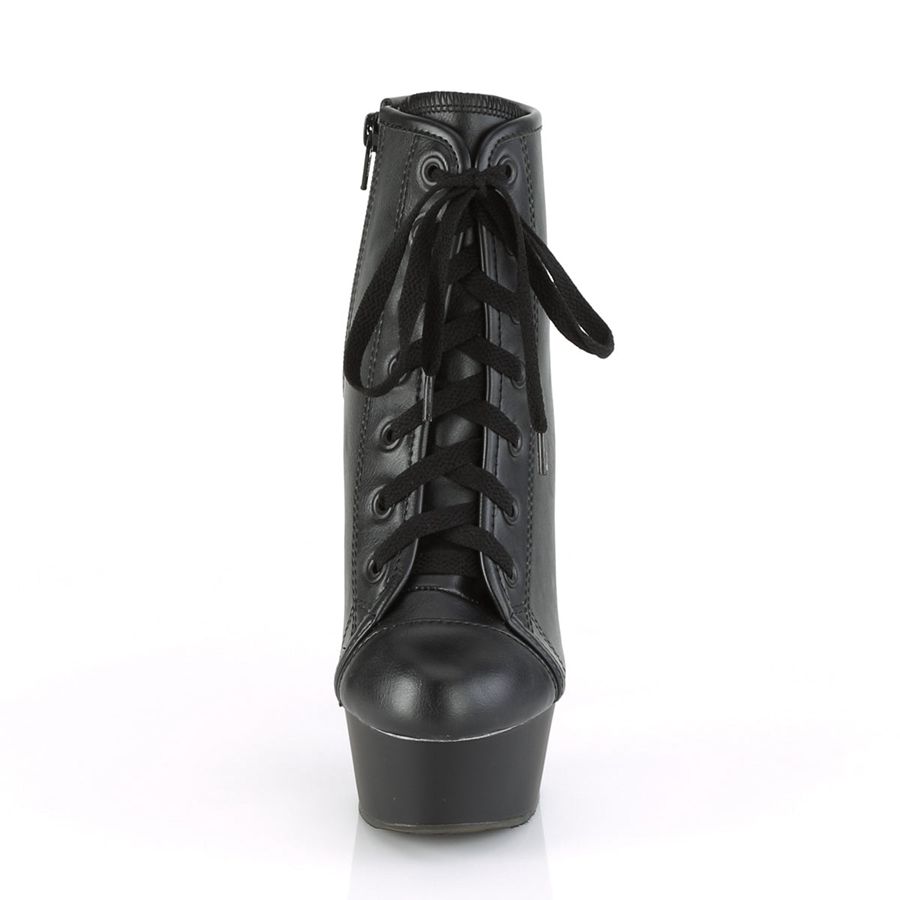 Women's Pleaser Delight-600SK-02 Ankle Boots Black | 325DJCHKT