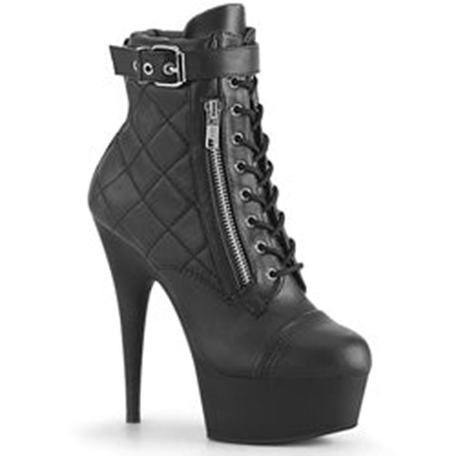 Women's Pleaser Delight-600-05 Ankle Boots Black | 486MSEHAI