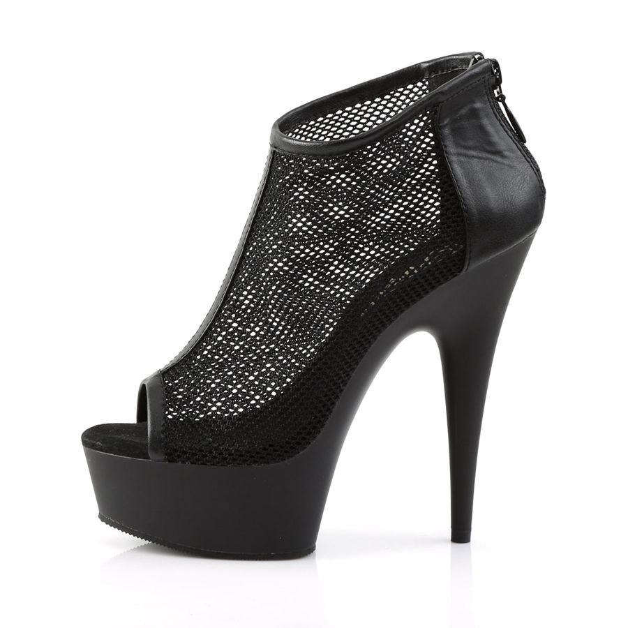 Women's Pleaser Delight-600-12 Heels Black | 024QNZOTE