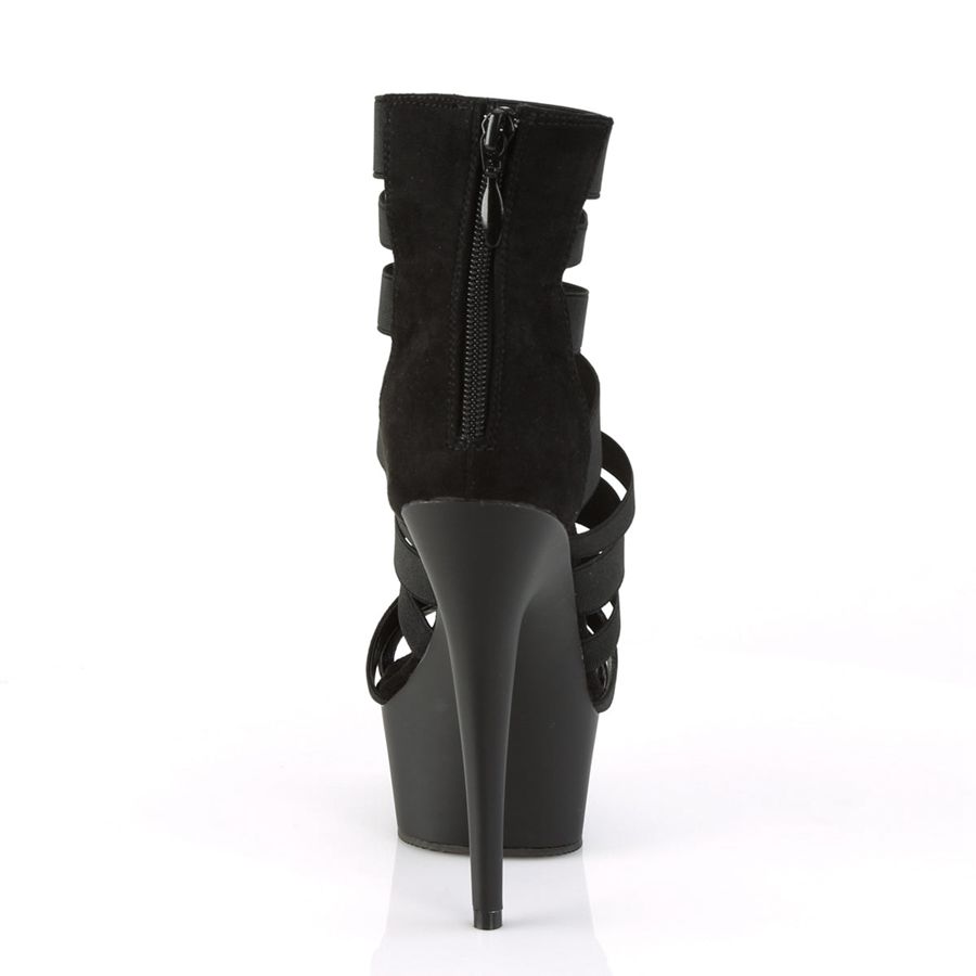 Women's Pleaser Delight-600-17 Heels Black | 024NHOAJV