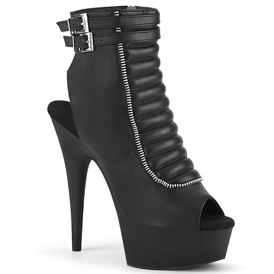 Women\'s Pleaser Delight-600-18 Ankle Boots Black | 693FIAUQZ