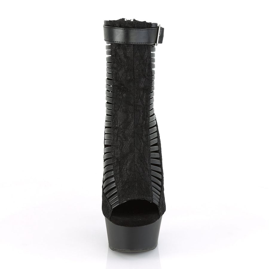 Women's Pleaser Delight-600-27LC Ankle Boots Black | 256UDKRYF