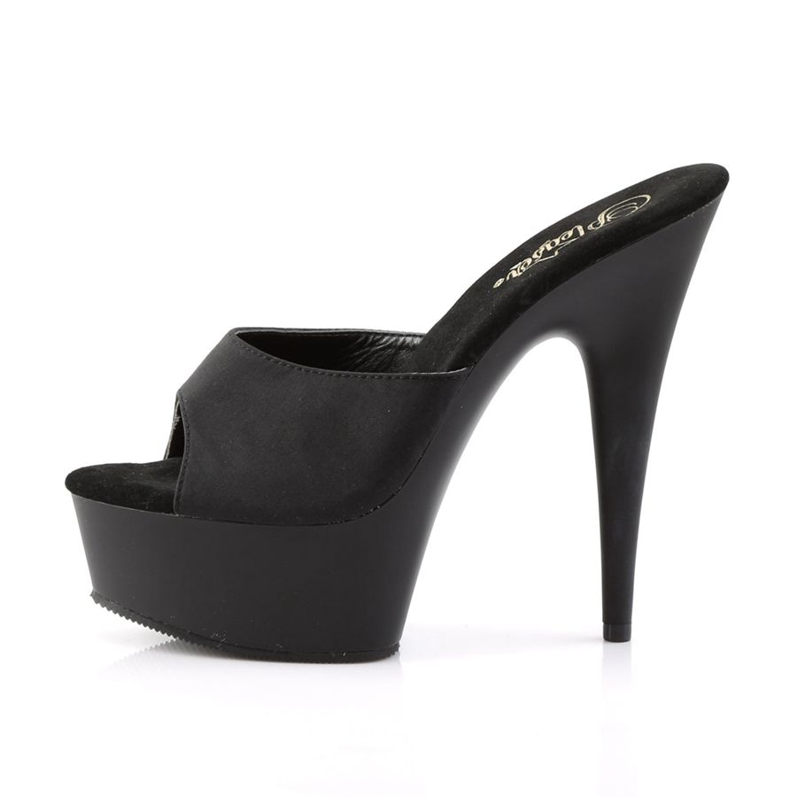 Women's Pleaser Delight-601PS Platform Sandals Black | 870FSKQBM