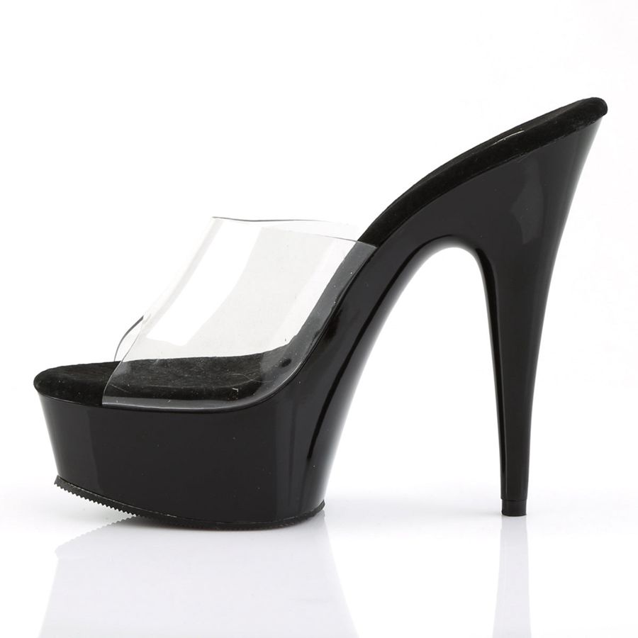 Women's Pleaser Delight-601 Heels Black | 017HDSQWX