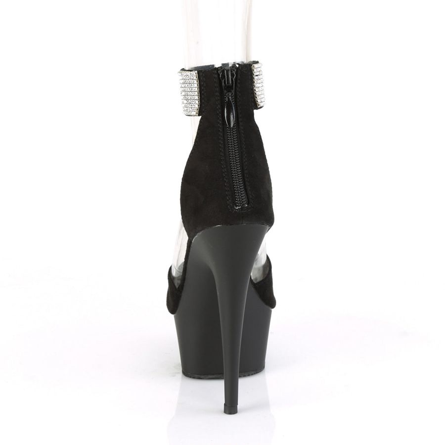 Women's Pleaser Delight-625 Heels Black | 659JODUKA