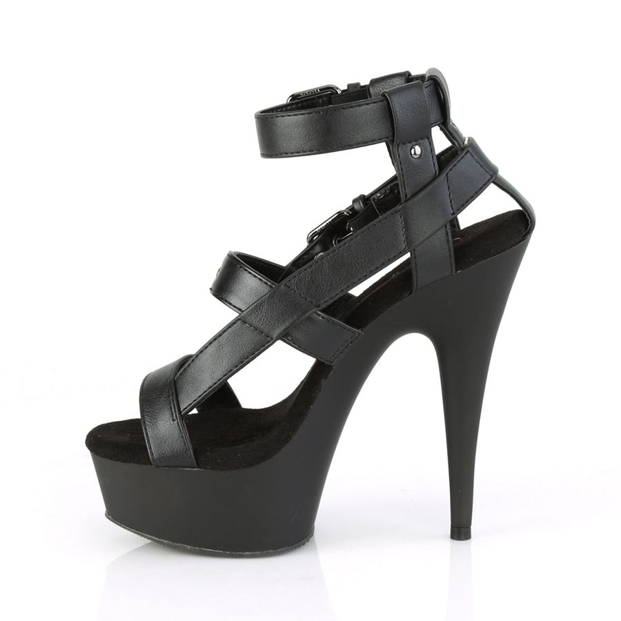 Women's Pleaser Delight-637 Heels Black | 792WKMEHI