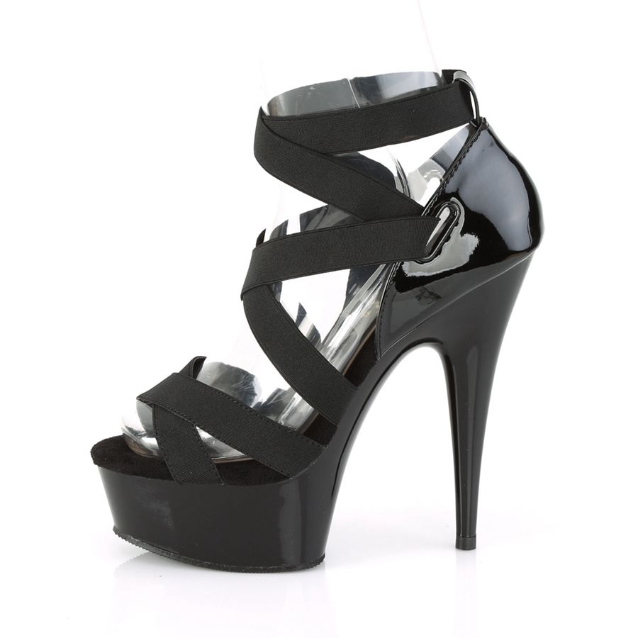 Women's Pleaser Delight-657 Heels Black | 174DHIAFK