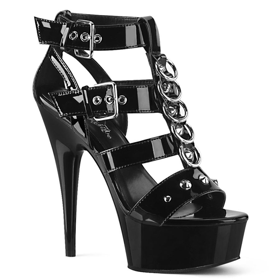 Women\'s Pleaser Delight-658 Heels Black | 486CRDPAJ