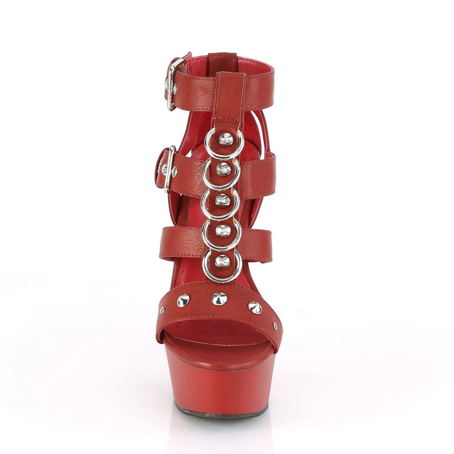 Women's Pleaser Delight-658 Heels Red | 324QFWLIV