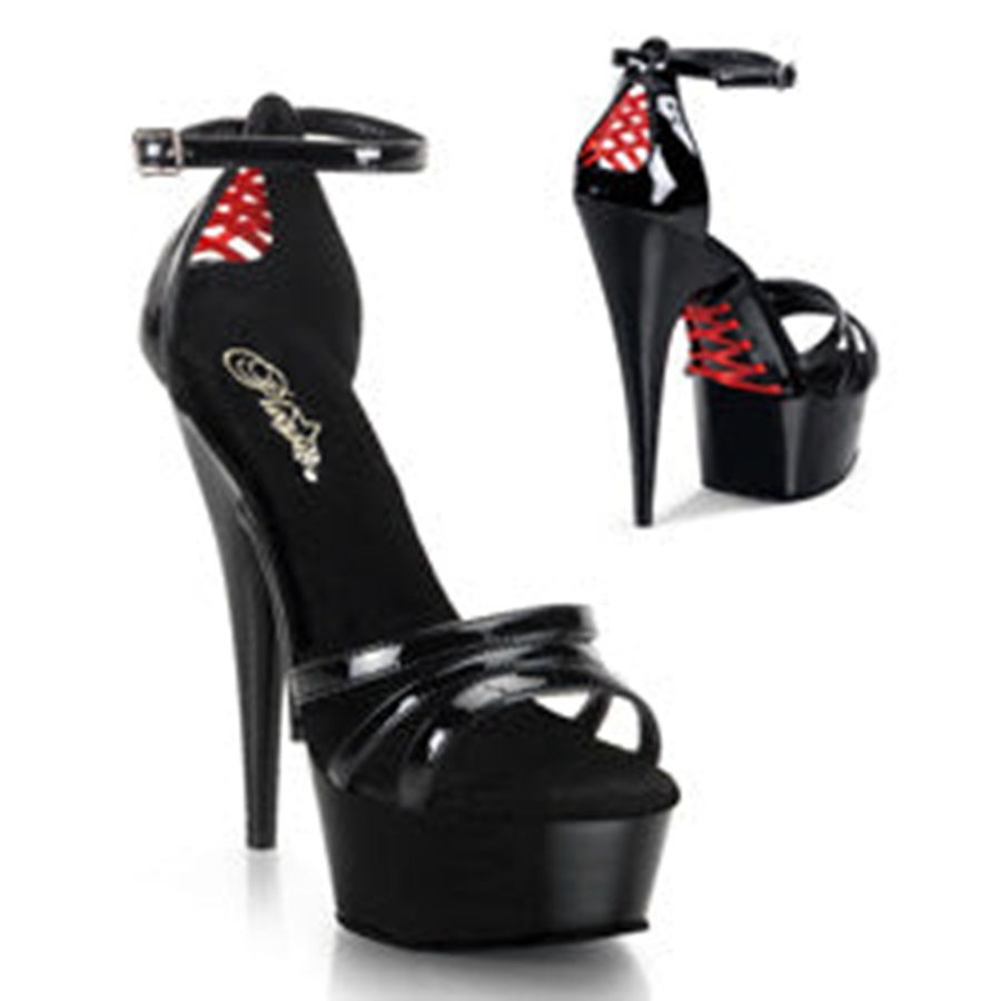 Women's Pleaser Delight-662 Platform Sandals Black | 695VSXMGF