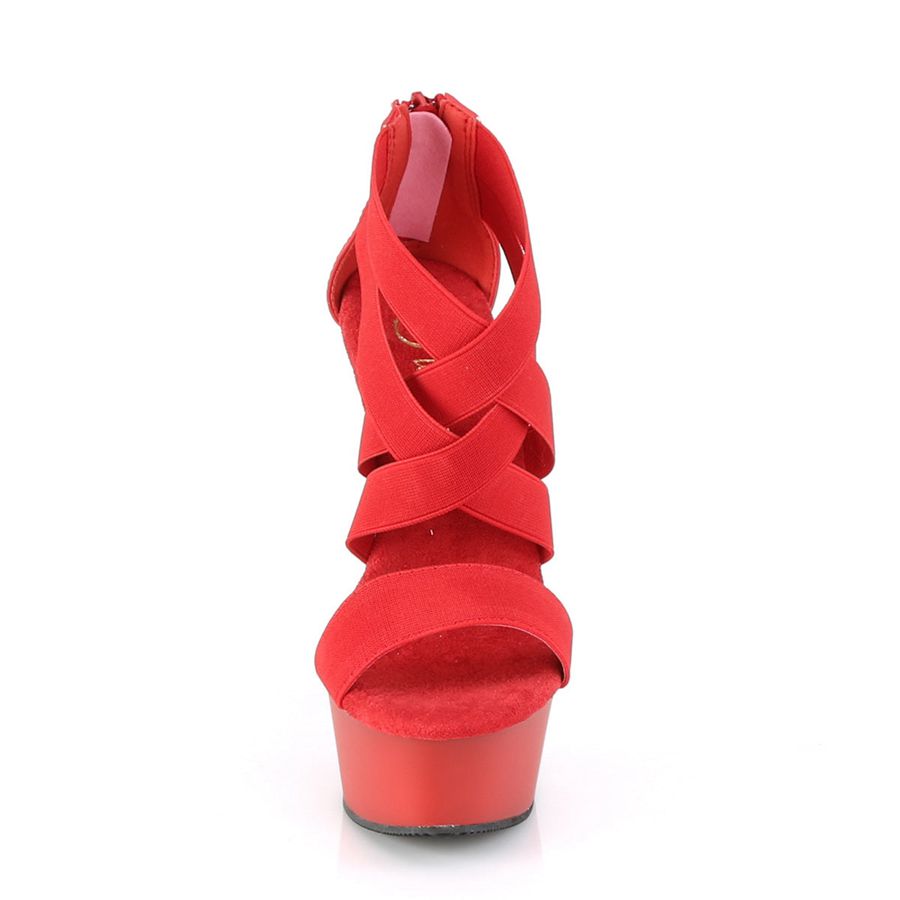 Women's Pleaser Delight-669 Heels Red | 651ZPBAFS