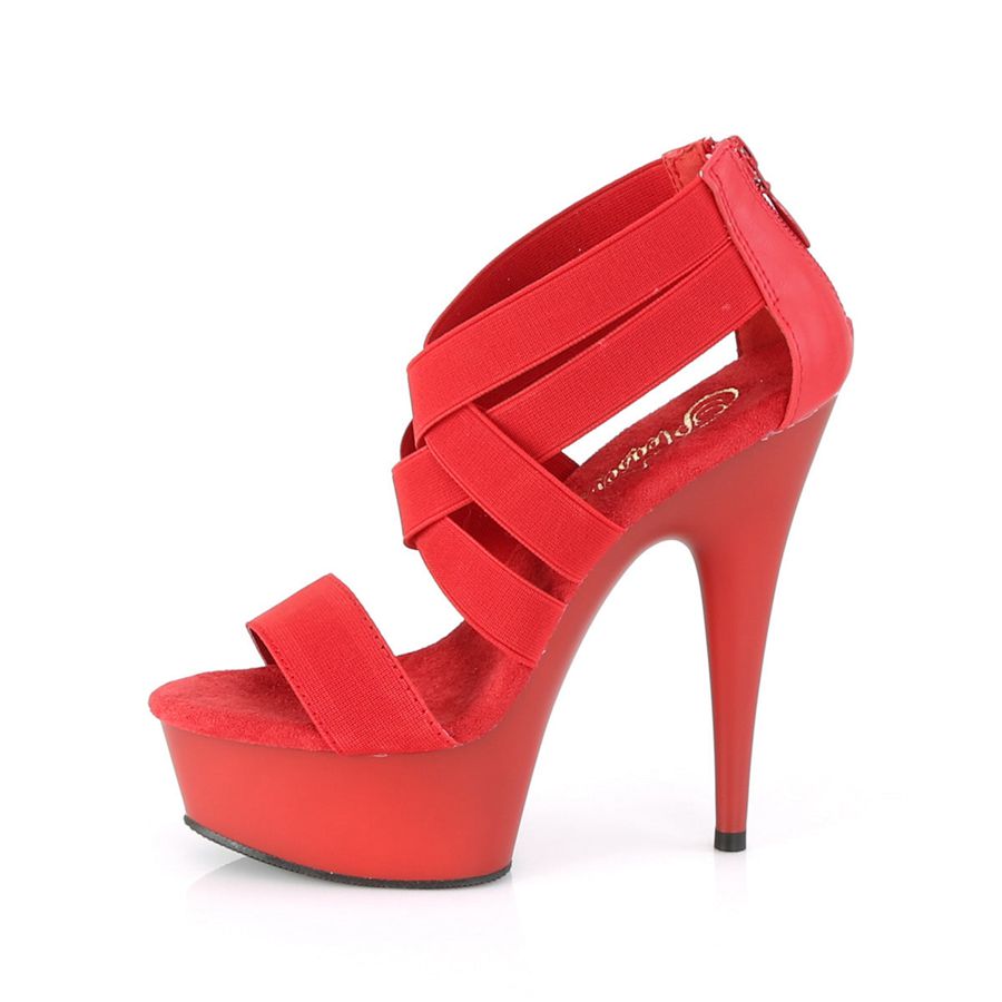 Women's Pleaser Delight-669 Heels Red | 651ZPBAFS