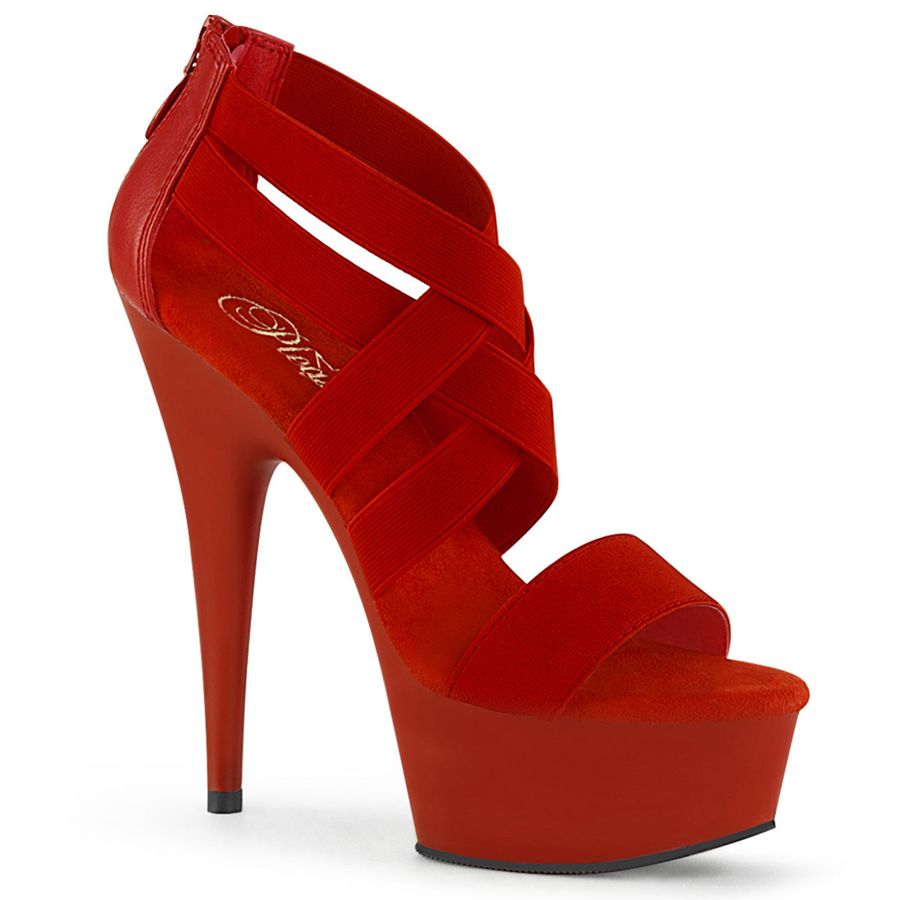 Women\'s Pleaser Delight-669 Heels Red | 651ZPBAFS