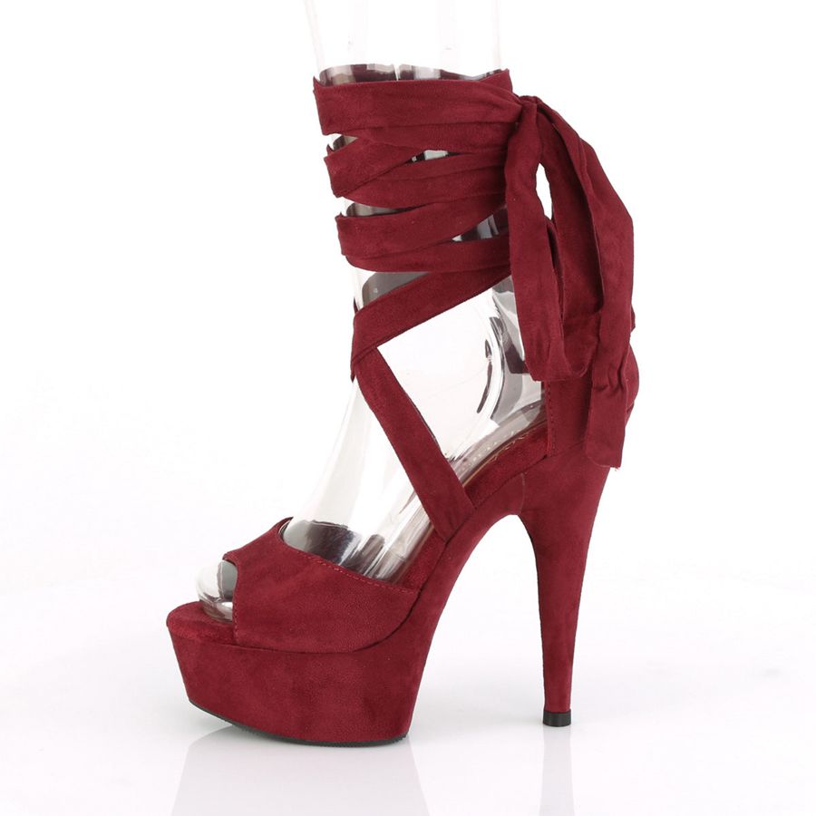 Women's Pleaser Delight-679 Pumps Burgundy | 579MBSNCD