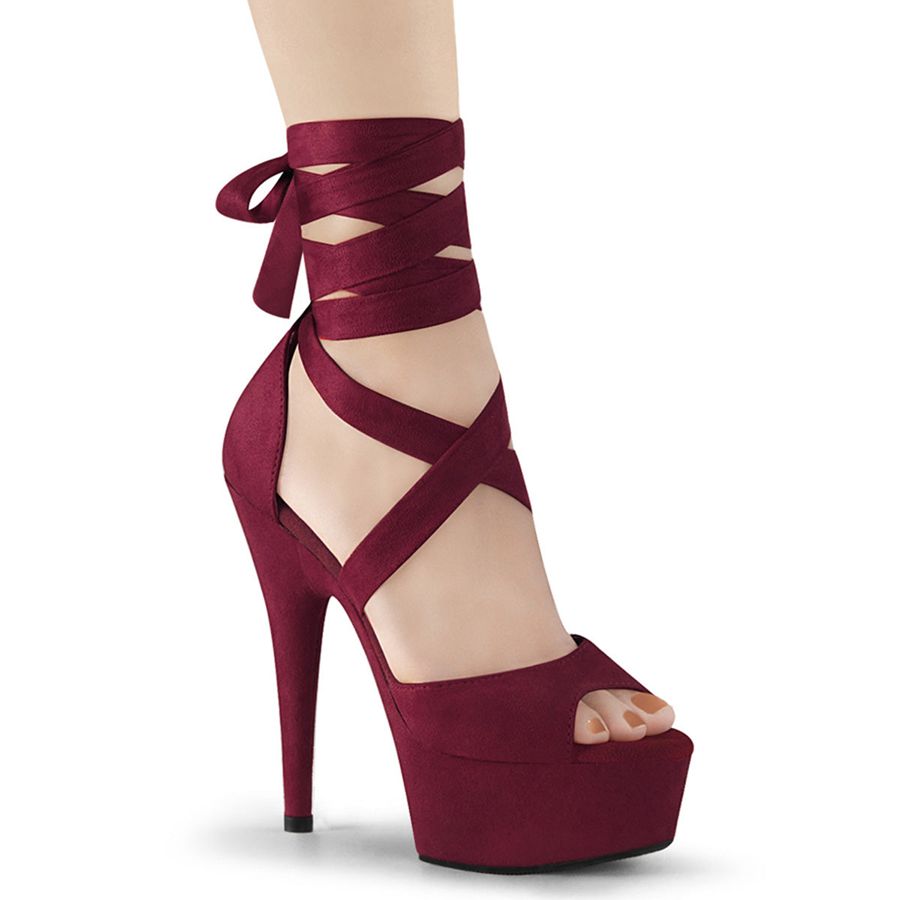 Women\'s Pleaser Delight-679 Pumps Burgundy | 579MBSNCD