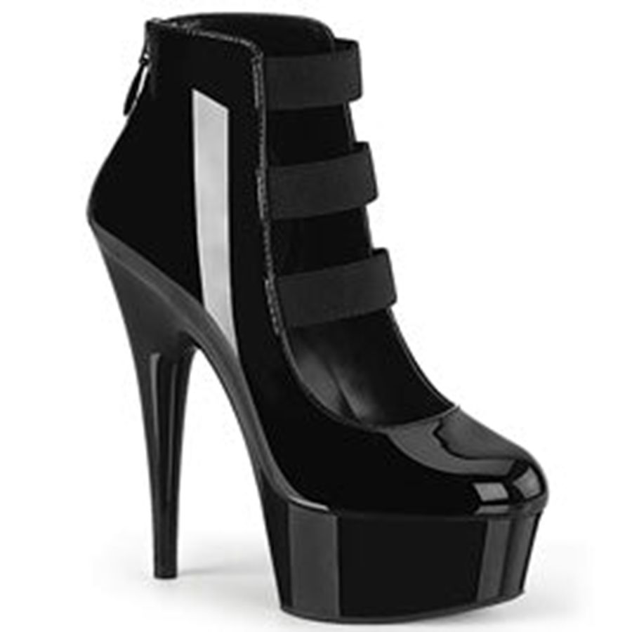 Women's Pleaser Delight-684 Ankle Boots Black | 489KXOJCD