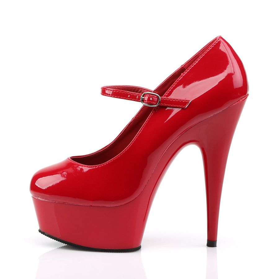 Women's Pleaser Delight-687 Pumps Red | 938UNLOBP