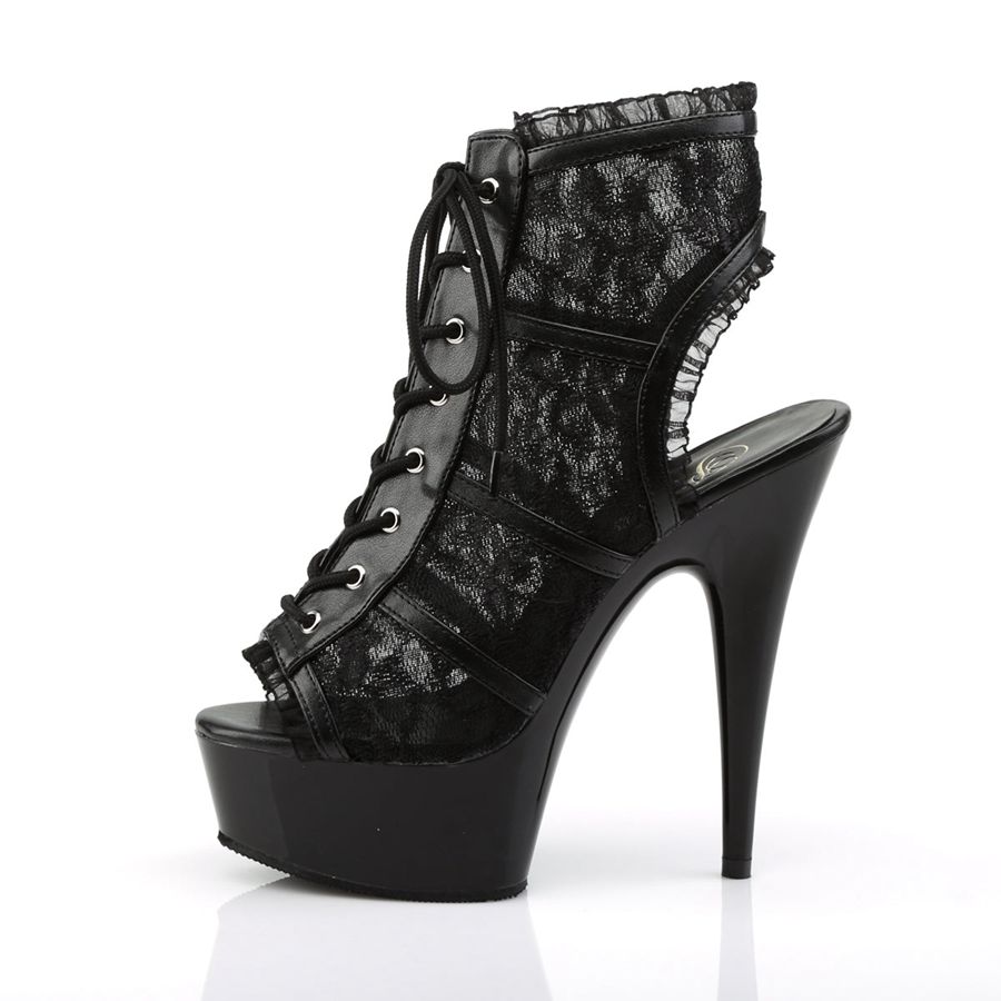 Women's Pleaser Delight-696LC Heels Black | 902GXDQOV