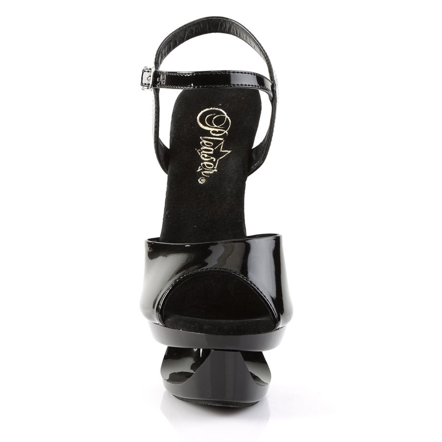 Women's Pleaser Eclipse-609 Ankle Strap Sandals Black | 914NLGADI