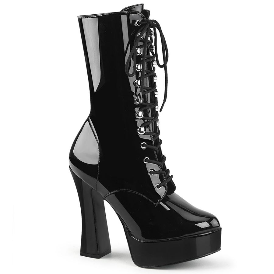 Women\'s Pleaser Electra-1020 Ankle Boots Black | 683OPIJGC