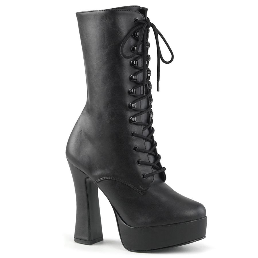 Women\'s Pleaser Electra-1020 Ankle Boots Black | 743XNLUQP