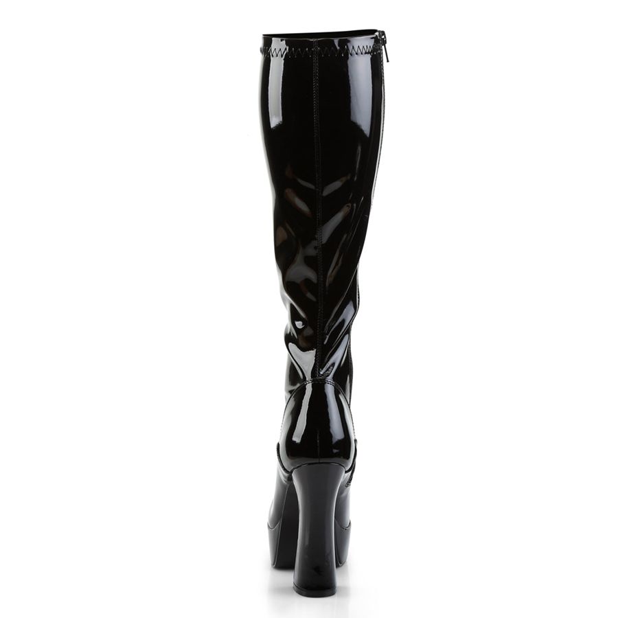 Women's Pleaser Electra-2000Z Knee High Boots Black | 459AURILX