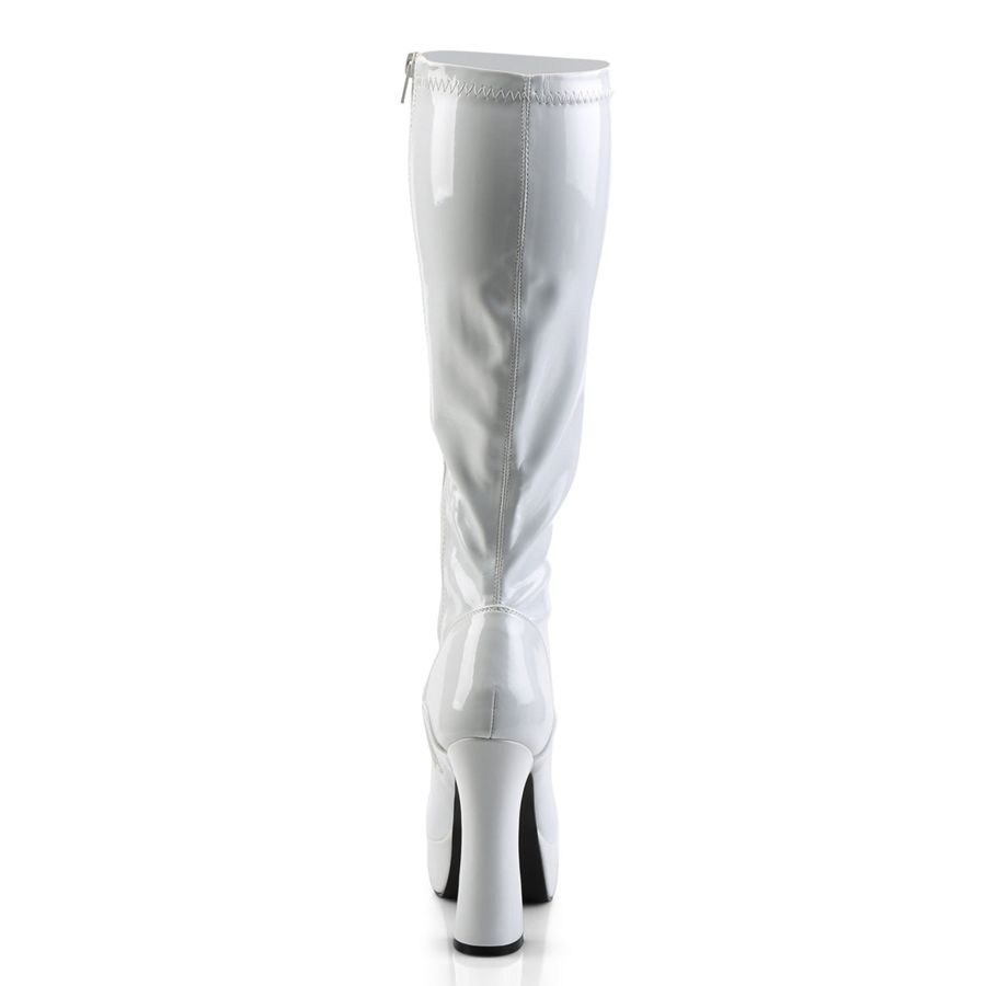 Women's Pleaser Electra-2000Z Knee High Boots White | 921GNDCSB